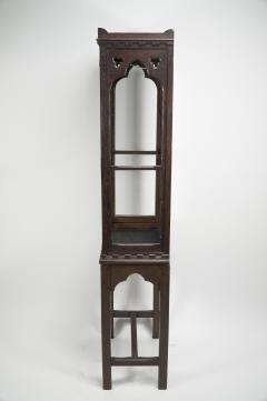 A Handsome Gothic Revival Oak Display Cabinet - 4192357