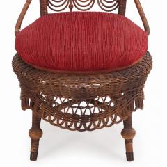 A Heywood Wakefield wicker chair C 1890  - 4155040