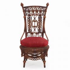 A Heywood Wakefield wicker chair C 1890  - 4155043