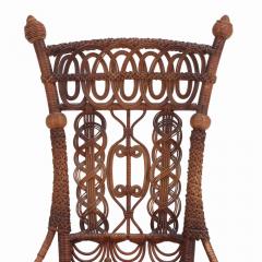 A Heywood Wakefield wicker chair C 1890  - 4155044