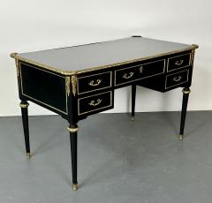 A Hollywood Regency Ebony Desk Writing Table or Vanity Bronze Mounted 1930s - 2899351