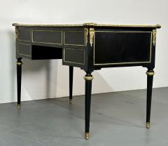 A Hollywood Regency Ebony Desk Writing Table or Vanity Bronze Mounted 1930s - 2899357