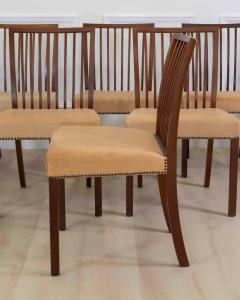 A J Iversen 20th Century Set of Eight Danish Mahogany Dining Chairs by A J Iversen - 4737242
