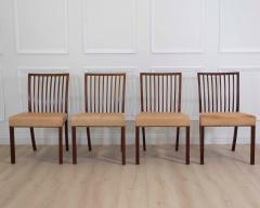 A J Iversen 20th Century Set of Eight Danish Mahogany Dining Chairs by A J Iversen - 4737246