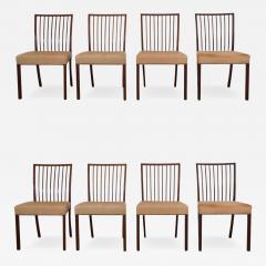 A J Iversen 20th Century Set of Eight Danish Mahogany Dining Chairs by A J Iversen - 4738855