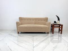 A J Iversen Danish Cabinetmaker Sofa in Sheepskin Attributed to A J Iversen C 1940 - 3705042