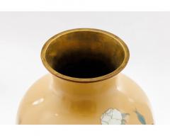 A Japanese Cloisonne Enamel Vase Attributed to Kawade Shibatar with Camellias - 4555994