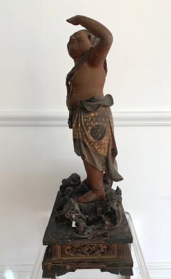 A Japanese Lacquered and Gilt Wood Statue from Edo Period - 935384