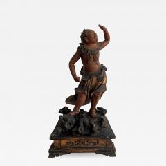 A Japanese Lacquered and Gilt Wood Statue from Edo Period - 938012