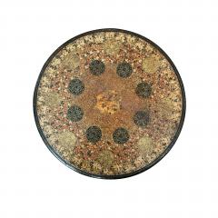 A Kashmir Lacquered Wood Circular Low Coffee Table - 3497084