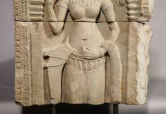 A Khmer Stone Sculpture of An Aspara Dancer - 4463308