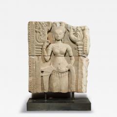 A Khmer Stone Sculpture of An Aspara Dancer - 4463976