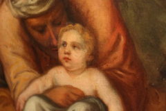 A LARGE ANTIQUE OIL ON CANVAS DEPICTING BABY JESUS - 3565965