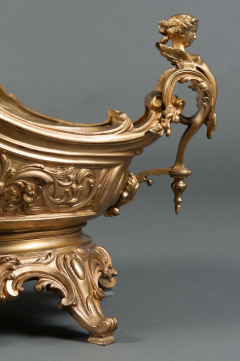 A LARGE FRENCH ROCOCO GILT BRONZE FIGURAL CENTERPIECE - 3538091