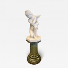 A LARGE ITALIAN CARRARA MARBLE SCULPTURE OF CROUCHING VENUS - 3570189