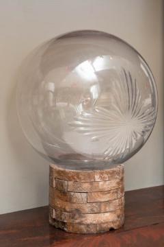 A LATE 19TH CENTURY CUT GLASS APOTHECARY BALL - 3676529