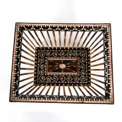 A Large Anglo Indian Porcupine Quill And Ebony Basket Circa 1880  - 3093472