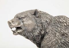A Large Antique French Silvered Figure of Polar Bear circa 1900 - 1036011