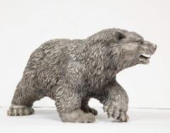 A Large Antique French Silvered Figure of Polar Bear circa 1900 - 1036012