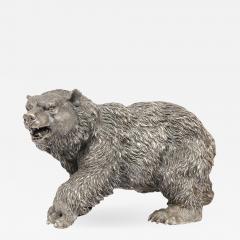 A Large Antique French Silvered Figure of Polar Bear circa 1900 - 1036700