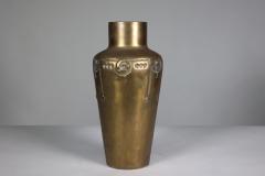 A Large Austrian Secessionist Hand Formed Brass Vase - 4186858