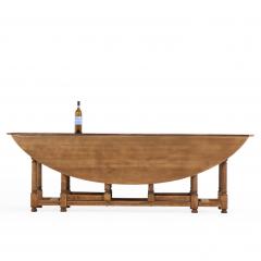 A Large Belgian Oak Carved Gateleg Table C 1950  - 4315671