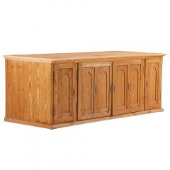A Large Belgian Pitch Pine Cabinet C 1890  - 4428389