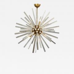 A Large Brass and Crystal Sputnik Chandelier - 3014888