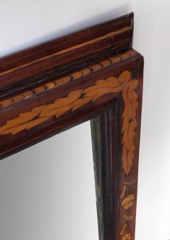 A Large Dutch 19th Century Mahogany and Floral Marquetry Mirror - 1636979