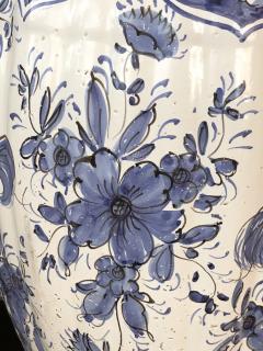 A Large Dutch Blue and White Delft Ginger Jar Now Mounted as a Lamp - 681770