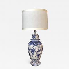 A Large Dutch Blue and White Delft Ginger Jar Now Mounted as a Lamp - 682682