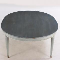 A Large French Directoire Style Painted Dining Table C 1940  - 4215330
