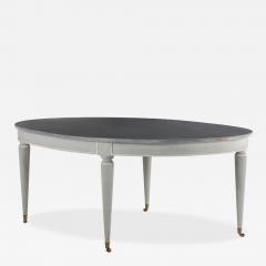 A Large French Directoire Style Painted Dining Table C 1940  - 4217321