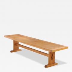 A Large French Oak Farm Table C 1960  - 4319024