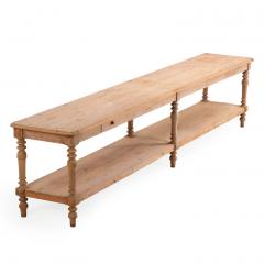 A Large French Pine Drapers Table C 1890  - 4385486