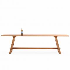 A Large French Pine Farmhouse Trestle Table C 1890  - 4541035