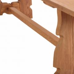 A Large French Pine Farmhouse Trestle Table C 1890  - 4541041