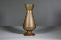 A Large Gothic Revival Heavy Brass Jug with a Simple Angular Form Handle - 4188841