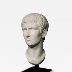 A Large Grand Tour Marble Head of Emperor Galba after the antique  - 4017931