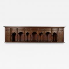 A Large Indian Architectural Gold Wire Inlaid Wall Hanging Cabinet Facade - 3980902