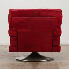 A Large Italian Mid Century Modern Swivel Lounge Chair C 1960  - 4820501