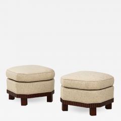 A Large Pair of French Art Deco Foot Stools or Ottomans - 1935019
