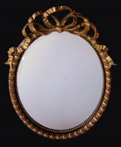 A Large Scaled Napoleon III Carved Oval Mirror - 334809