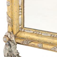 A Large Southern Italian Silvered Giltwood Mirror early 19th C  - 4330955