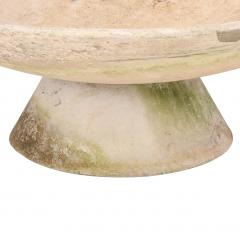 A Large Two Piece Cast Stone Planter Urn attributed to Willy Guhl C 1970  - 4452920