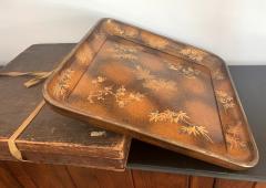 A Large Vintage Japanese Maki e Lacquer Kimono Tray - 1006569