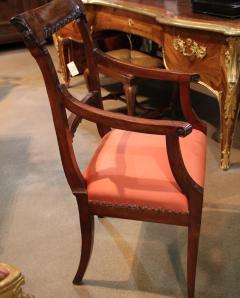 A Last Quarter 18th Century Italian Louis XVI Cherrywood Armchair - 3554782