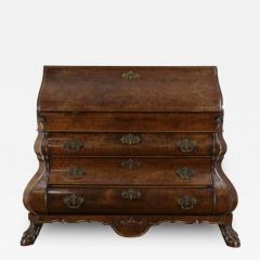 A Late 18th Century Dutch Drop Front Desk in Burl Walnut - 257362