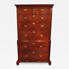 A Late 18th Century English Mahogany Tallboy Chest on Chest - 3527759