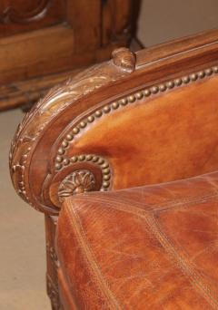 A Late 18th Century French Louis XVI Walnut Reclining Wing Chair - 3298817